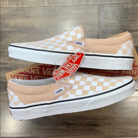 VANS Men’s CLASSIC SLIP-ON Checkerboard Frappe/True Sneakers - Picture 12 of 16